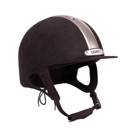 Champion Ventair Deluxe Riding Hat - Black/Silver - 54cm