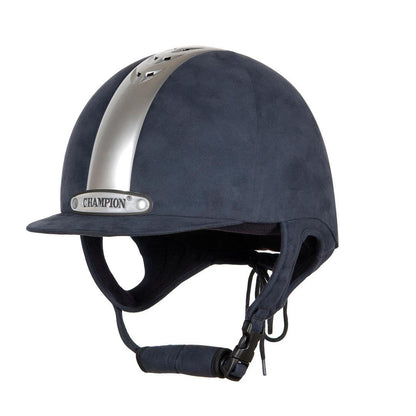 Champion Ventair Deluxe Riding Hat - Navy/Silver - 54cm