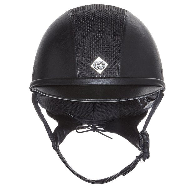 Charles Owen Ayr 8 Plus Leather Look Riding Helmet