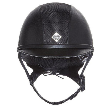 Charles Owen Ayr 8 Plus Leather Look - Riding Helmet - Black - 6 3/8 - 52cm