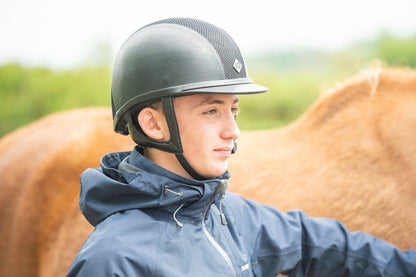 Charles Owen Ayr 8 Plus Leather Look - Riding Helmet - Black - 6 3/8 - 52cm