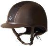 Charles Owen Ayr 8 Plus Leather Look - Riding Helmet - Black - 6 3/8 - 52cm