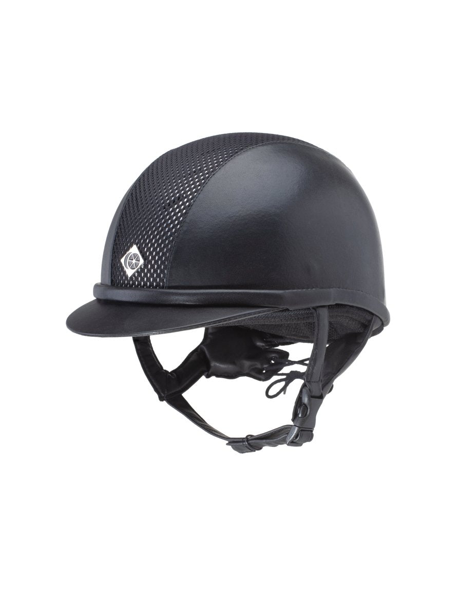 Charles Owen Ayr 8 Plus Leather Look Riding Helmet