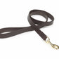 Digby & Fox Flat Leather Dog Lead - Black - LARGE