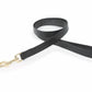 Digby & Fox Flat Leather Dog Lead - Black - LARGE