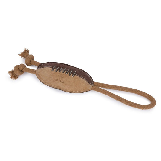 Digby & Fox Leather Rugby Ball Toy - Rugby -