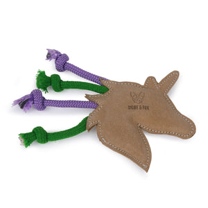 Digby & Fox Leather Unicorn Toy - Unicorn -