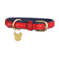 Digby & Fox Padded Leather Dog Collar - Aqua - L