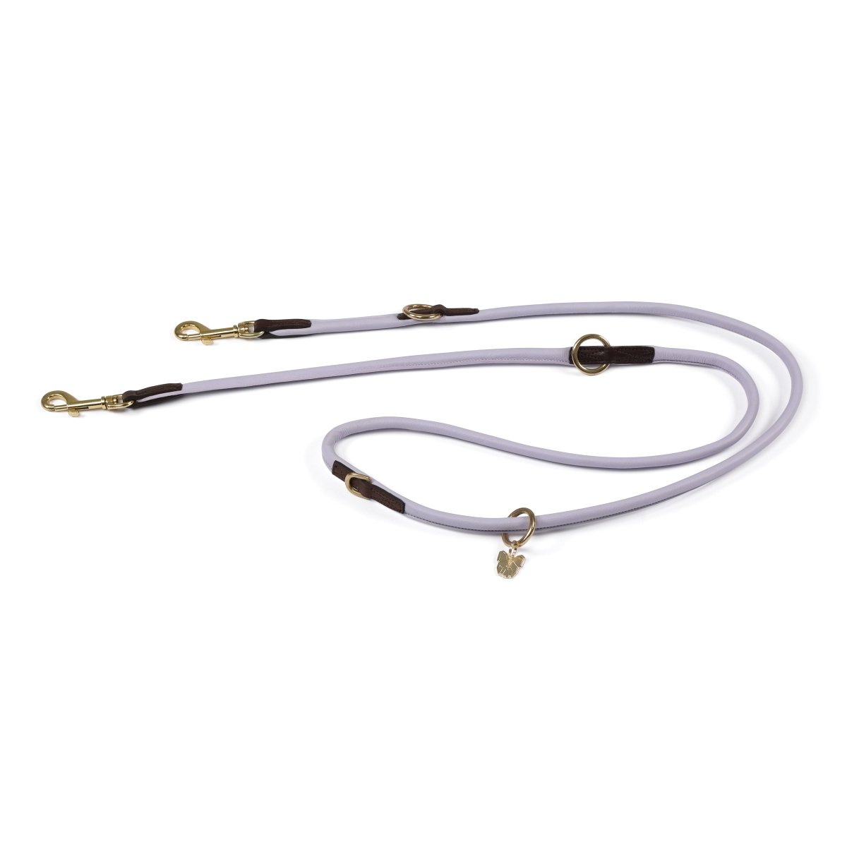 Digby & Fox Rolled Leather Training Lead - Black -