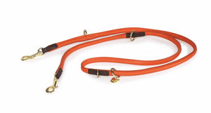 Digby & Fox Rolled Leather Training Lead - Black -