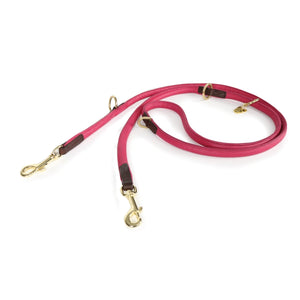 Digby & Fox Rolled Leather Training Lead - Black -