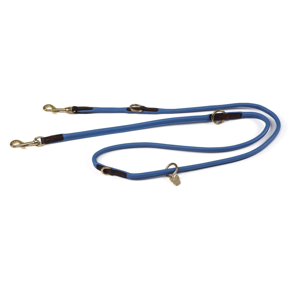 Digby & Fox Rolled Leather Training Lead - Black -