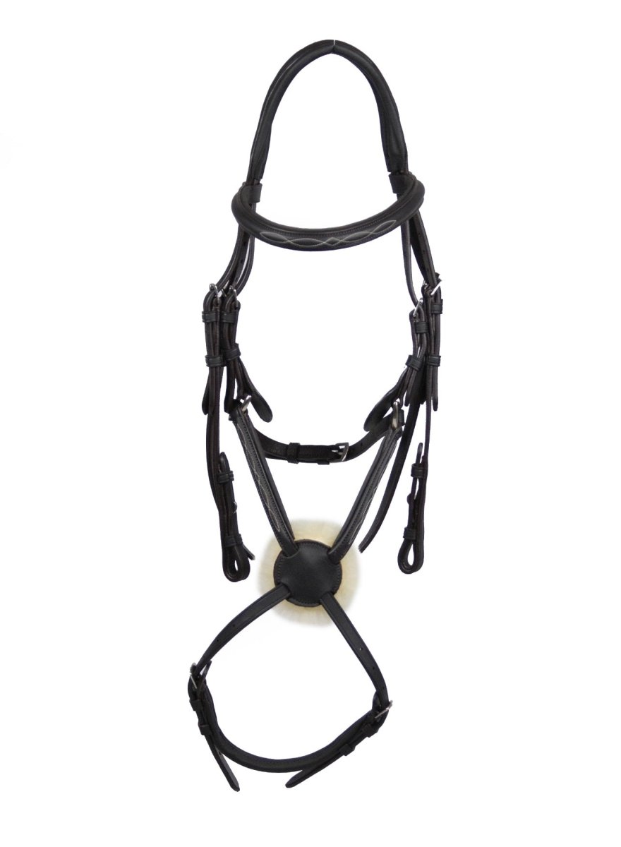 EcoRider Ultra Comfort Galway Grackle Bridle - Black - Pony