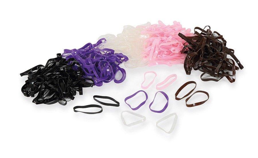 EZI - GROOM Silicone Plaiting Bands - Black - 