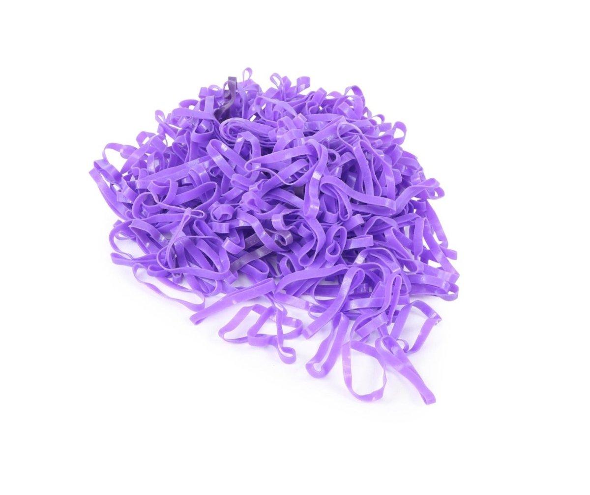 EZI - GROOM Silicone Plaiting Bands - Purple - 