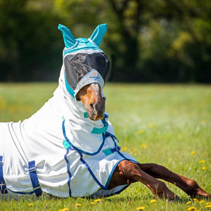 FlyGuard Pro Fine Mesh Fly Mask with Ears - Black - Extra Small Pony