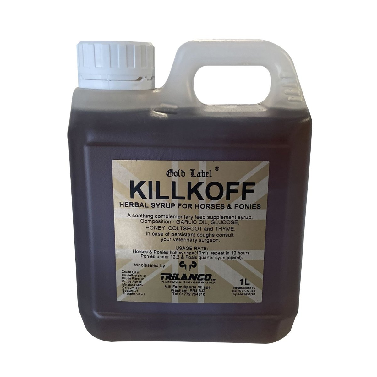 Gold Label Killkoff Herbal Syrup - 1Lt -