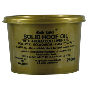 Gold Label Solid Hoof Oil Natural - 250Ml -