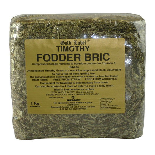 Gold Label Timothy Fodder Bric - 1Kg -