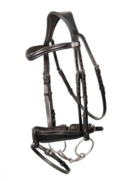 Henry James Dressage Bridle - Black - Cob