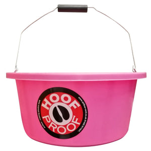 Hoof Proof Shallow Feeder/Multi Purpose Bucket 15 Lt - Pink - 15Lt