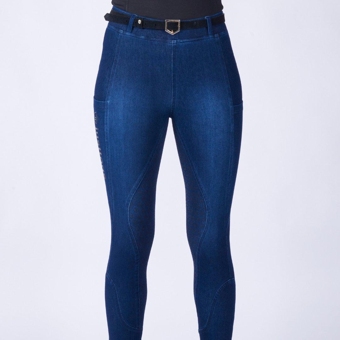 Just Togs Just Jeans Riding Tights - Ice - Ladies 8