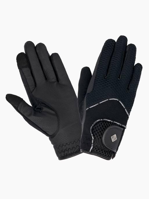 LeMieux 3D Mesh Riding Gloves - Black - XS