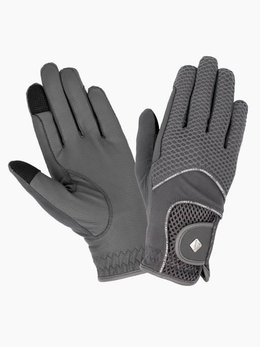 LeMieux 3D Mesh Riding Gloves - Black - XS