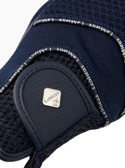 LeMieux 3D Mesh Riding Gloves - Navy - XS