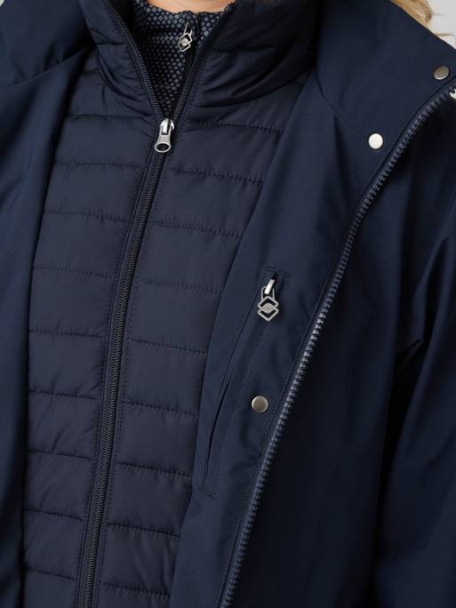 LeMieux Amelie Lightweight Reflective Riding Coat - AW23 - Navy UK 8 -