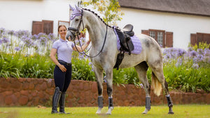 LeMieux Carbon Mesh Dressage Square SS23 - Wisteria - Large