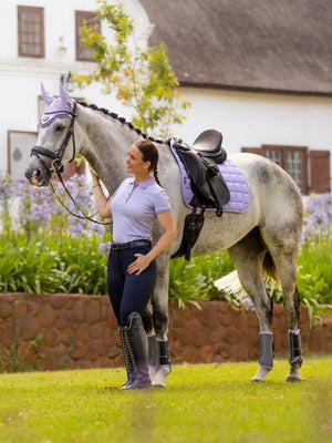 LeMieux Carbon Mesh Dressage Square SS23 - Wisteria - Large