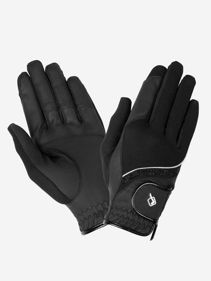 LeMieux Crystal Riding Gloves - Black - Extra Extra Small