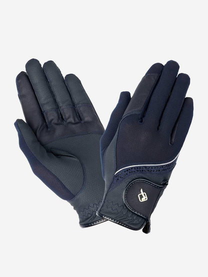 LeMieux Crystal Riding Gloves - Navy - Extra Extra Small