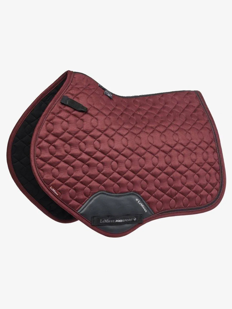 LeMieux Crystal Suede Close Contact Square Saddle Pad - Black - Large