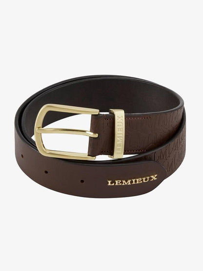 LeMieux Debossed Leather Belt AW23 - Brown - X-Small