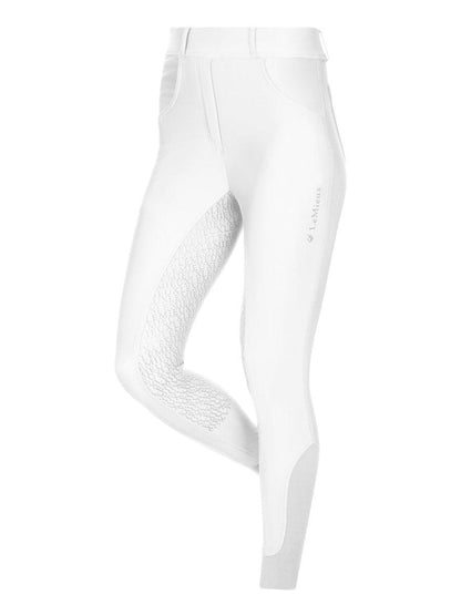 LeMieux Demi Pull On Bregging Full Seat - White - Ladies 6