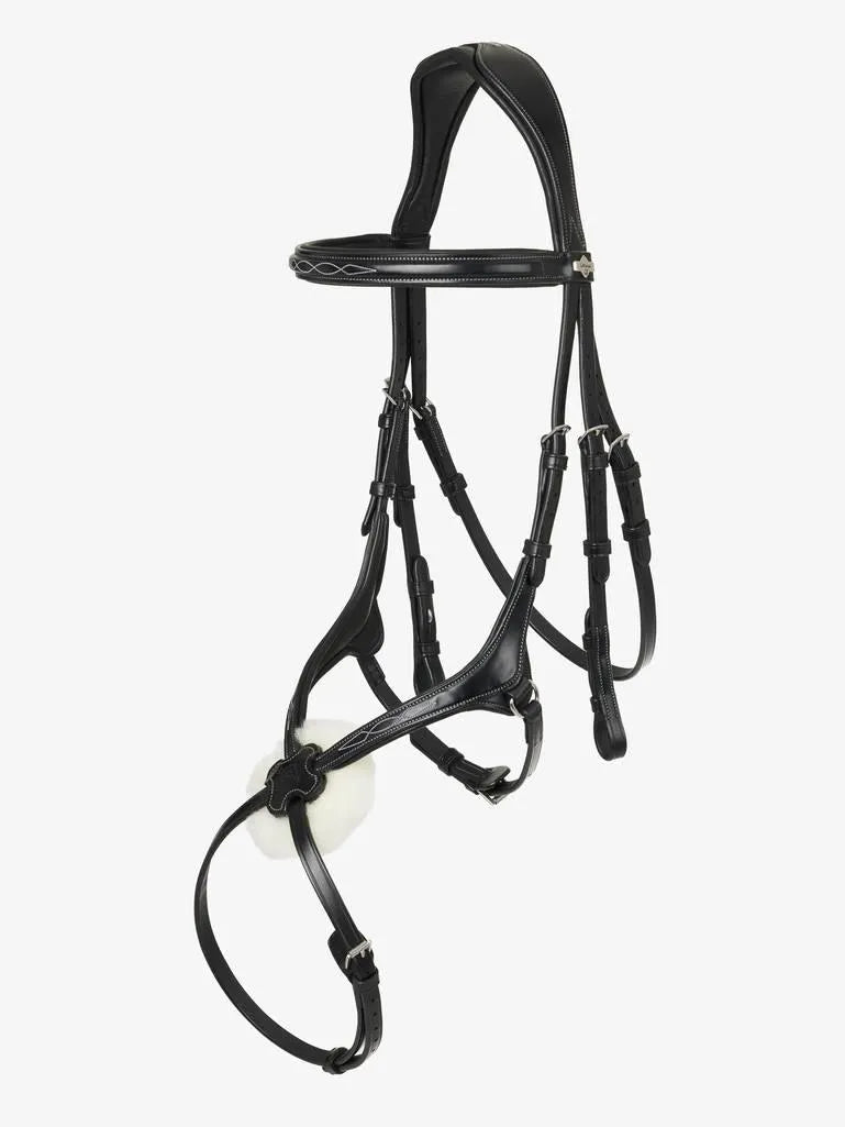 LeMieux Kudos Grackle Bridle - Black - Pony