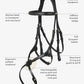 LeMieux Kudos Grackle Bridle - Black - Pony