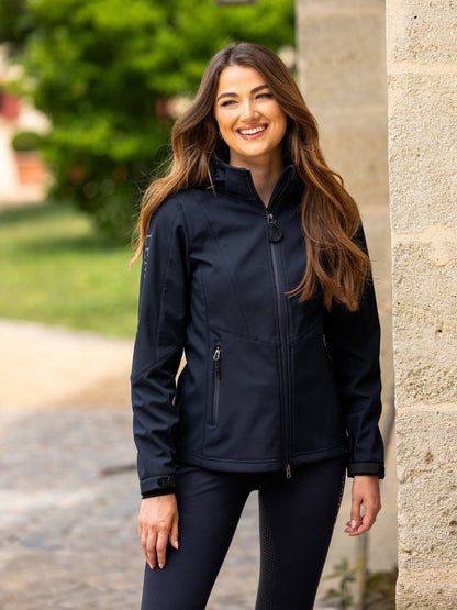 LeMieux Ladies Elite Celine Soft Shell Jacket - Black - UK 06