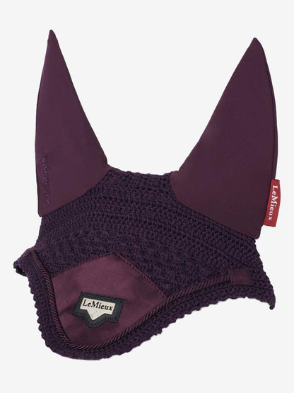 LeMieux Loire Satin Fly Hood - Fig - Medium