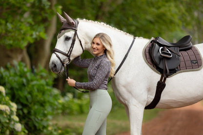 LeMieux SS24 Loire Classic Close Contact Square Saddle Pad - Jay Blue - Large