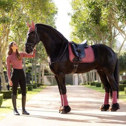 LeMieux Suede Dressage Square Saddle Pad AW23 - Orchid - S/M