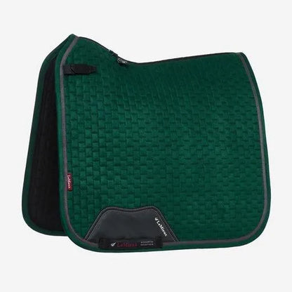 LeMieux Suede Dressage Square Saddle Pad AW23 - Spruce - S/M