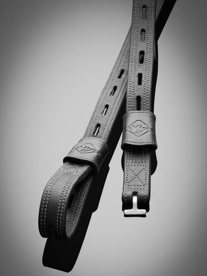 LeMieux Vector Close Contact T Bar Stirrup Leathers - Black - 60cm