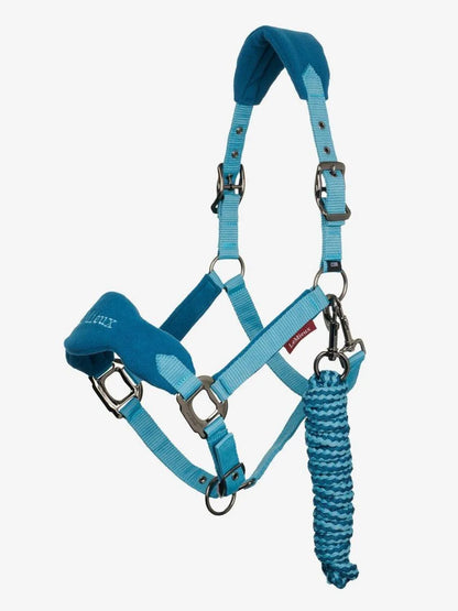 LeMieux Vogue Fleece Headcollar & Rope Set - Marine - Pony