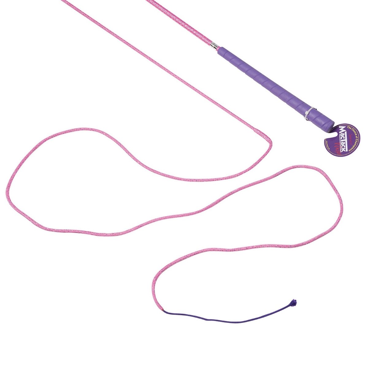 Mactack Lunge Whip - Cerise Sparkle - 66"