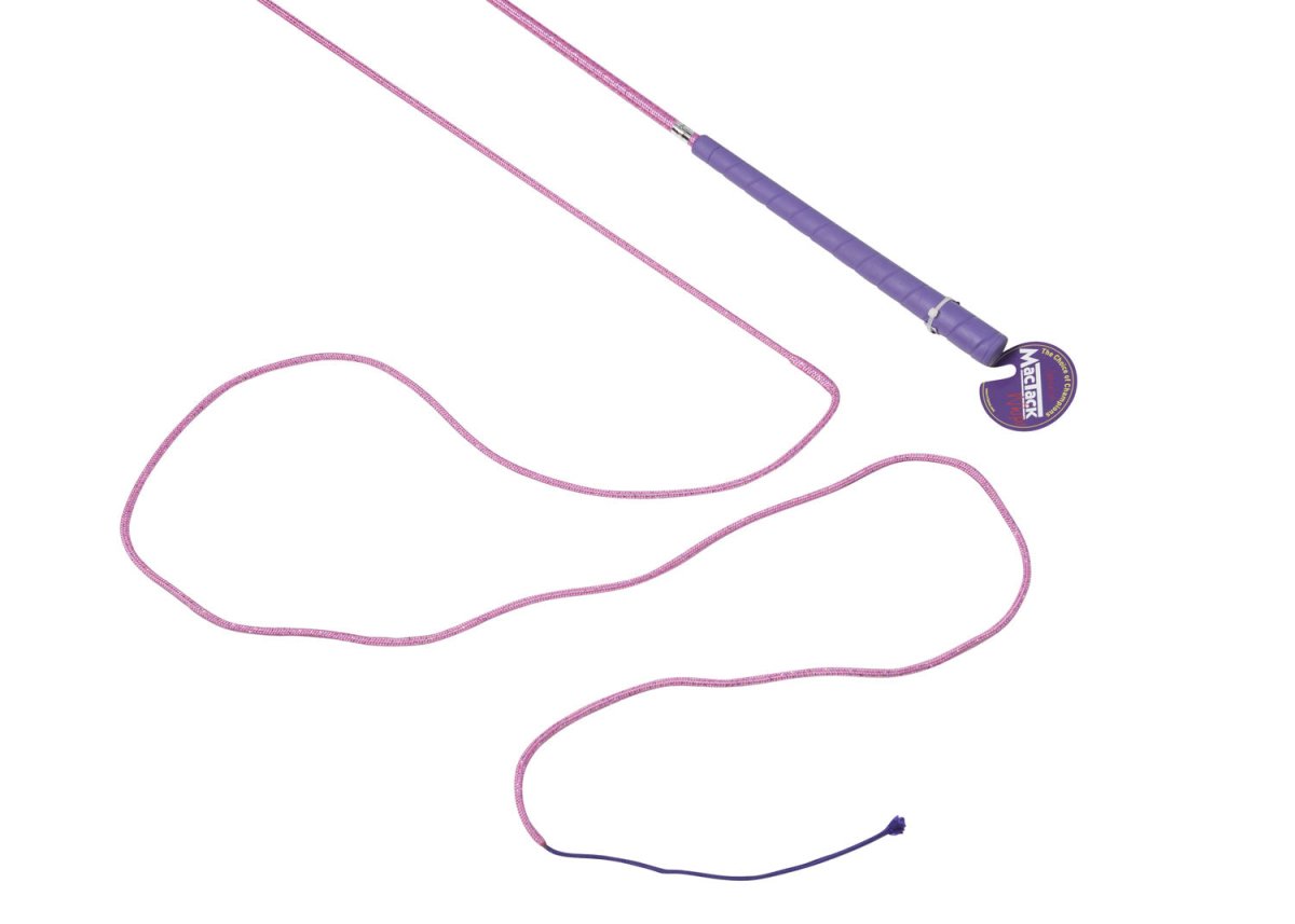 Mactack Lunge Whip - Cerise Sparkle - 72"