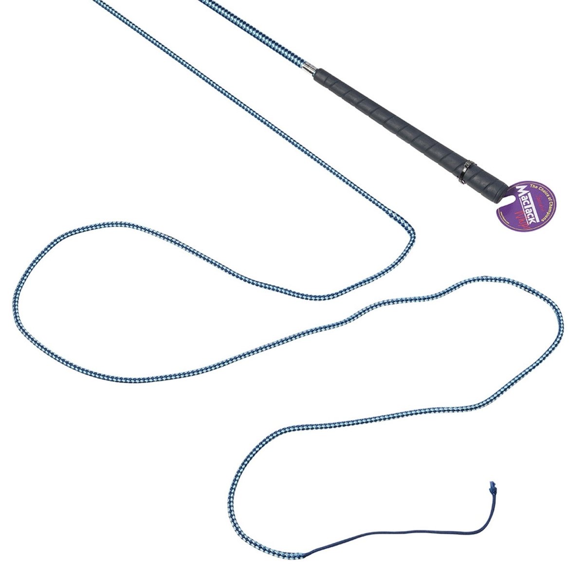 Mactack Lunge Whip - Navy/Light Blue - 66"