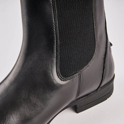 Moretta Lucilla Leather Jodhpur Boots - Black - 10/28